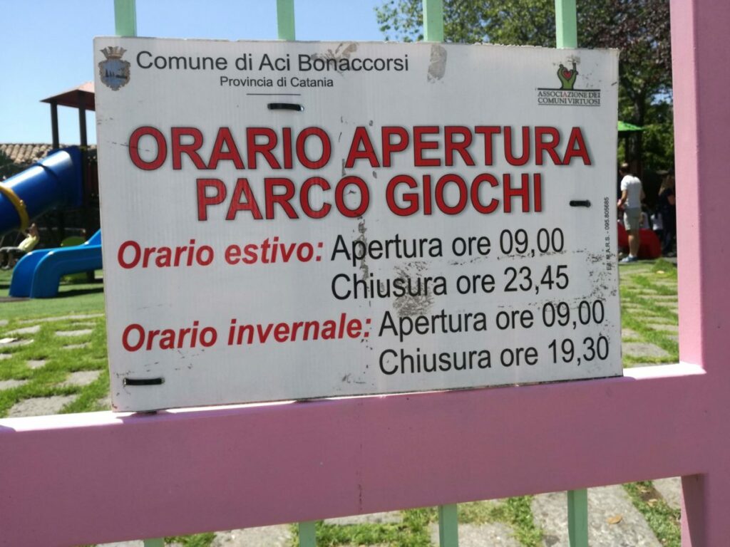 Parco giochi in provincia di Catania