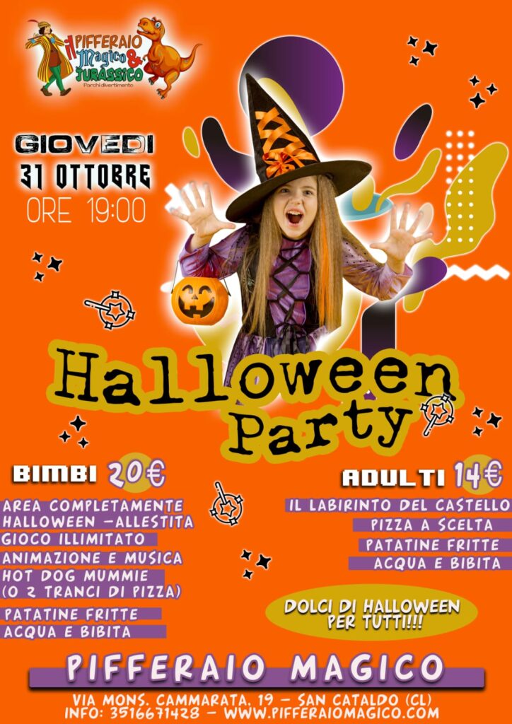 Halloween party al Pifferaio Magico